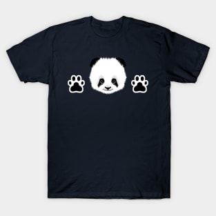 Panda head and foots T-Shirt